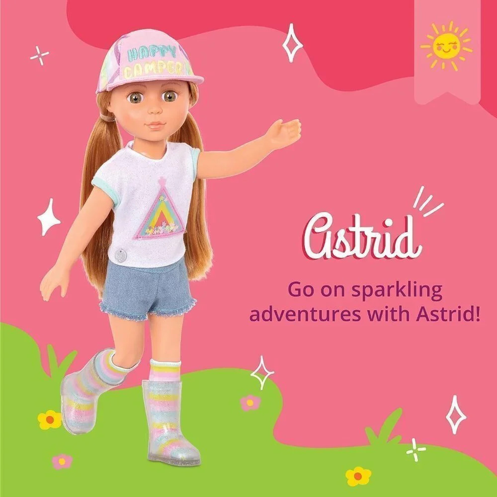 Glitter Girls 14-inch Doll Astrid Poseable Arms & Legs Light Red Hair - Picture 2 of 7